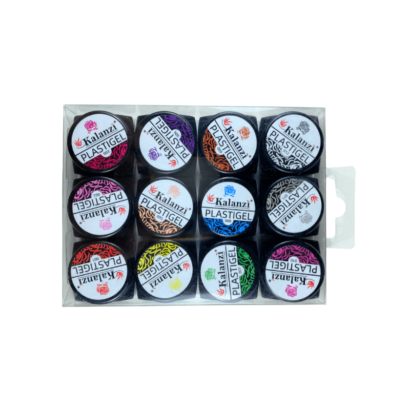 Kit Plastigel Kalanzi 12 Colores para Arte 3D