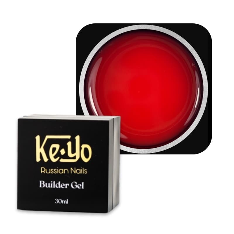 KEYO Builder gel, 30 ml SCARLET